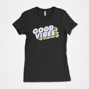 Open image in slideshow, Women&#39;s Good Vibes Graphic Tee
